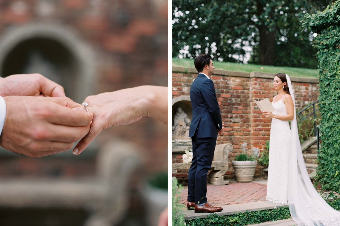 Elopement ceremony at The Virginia House